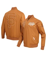 Pro Standard Men's Brown San Francisco Giants Paint The City Twill Full-Zip Jacket