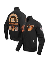 Pro Standard Men's Black Baltimore Orioles Area Code Twill Full-Zip Jacket