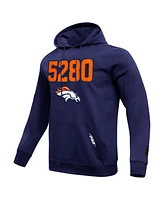 Pro Standard Men's Navy Denver Broncos Frozen Pullover Hoodie