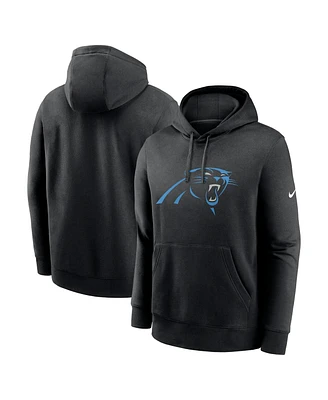 Nike Men's Black Carolina Panthers Club Logo Pullover Hoodie