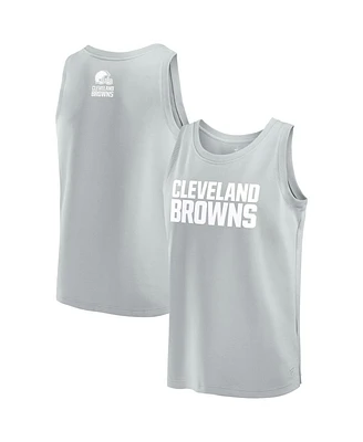 Fanatics Men's Gray Cleveland Browns Elements Tank Top