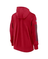 Nike Men's Red Tampa Bay Buccaneers 2024 Sideline Club Full-Zip Hoodie