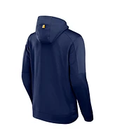 Fanatics Men's Navy West Virginia Mountaineers Defender Full-Zip Hoodie