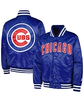 Starter Big Boys and Girls Royal Chicago Cubs of Summer Satin Full-Snap Jacket