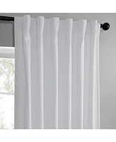 Half Price Drapes White Simply Velvet Room Darkening Curtain Pair (2 Panels)