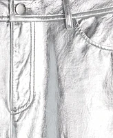 On 34th Women's Metallic Faux-Leather Pants, Created for Macy's