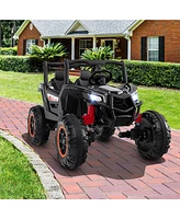 Costway 24V Kids Ride on Utv with 4 x 100W Powerful Engine Remote Control High/Low Speed