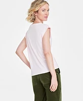 On 34th Women's Knit Crewneck Extended-Sleeve Top, Created for Macy's