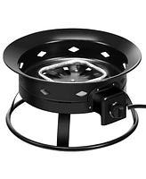 Skonyon 58 000BTU Firebowl Outdoor Portable Propane Gas Fire Pit with Cover and Carry Kit