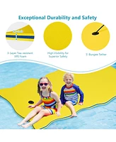 Skonyon 3-layer Tear-resistant Relaxing Foam Floating Pad-Yellow