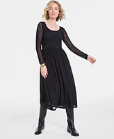 On 34th Women's Mesh Midi Dress, Created for Macy's