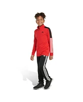 adidas Big Boys Long Sleeve Contrast 2-Stripe Tricot Track, 2-Piece Set