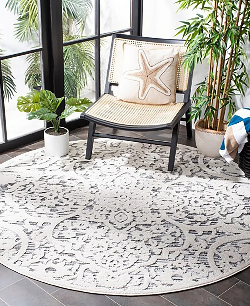 Safavieh Cabana Indoor/Outdoor CBN656A 6'7"x6'7" Round Area Rug