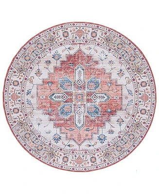 Safavieh Tucson Washable TSN109B 6'x6' Round Area Rug