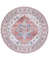 Safavieh Tucson Washable TSN109B 6'x6' Round Area Rug