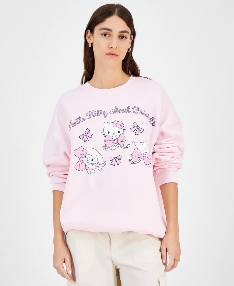 Grayson Threads, The Label Juniors' Hello Kitty & Friends Bow Graphic Sweatshirt