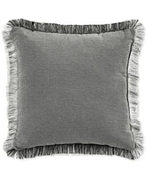 Sunham Cotton Fringed Decorative Pillow, 18" x 18"