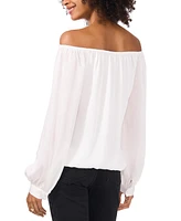 Vince Camuto Women's Off-The-Shoulder Tie-Hem Top