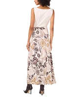 Vince Camuto Women's Floral-Print Pull-On Maxi Skirt