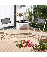 3 Pieces Patio Folding Bistro Set for Balcony or Outdoor Space