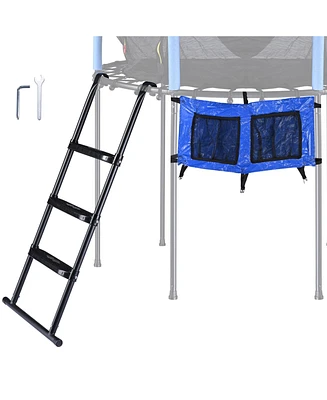 Yescom 43" Trampoline Ladder Kit with Shoe Bag 3 Step Anti Skid for 15 Ft Bounce Kid