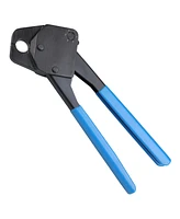 Yescom 1/2" 3/4" 3/8" Pex Crimper Set Crimping Tool Kit with Go/no Go Gauge Pipe Cutter