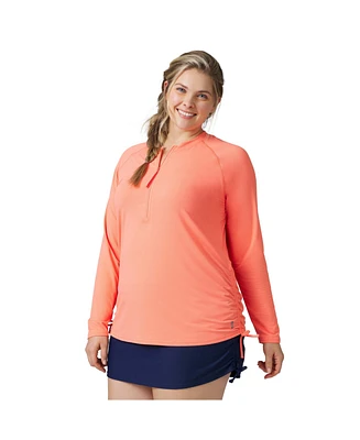 Free Country Plus SunFree Quarter Zip Cover-Up