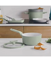 BergHOFF Leo Balance 5pc Nonstick Aluminum Cookware Set, Glass Lids