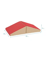 ECR4Kids SoftZone Junior Mix n' Match Ramp, Red, 2-Pack