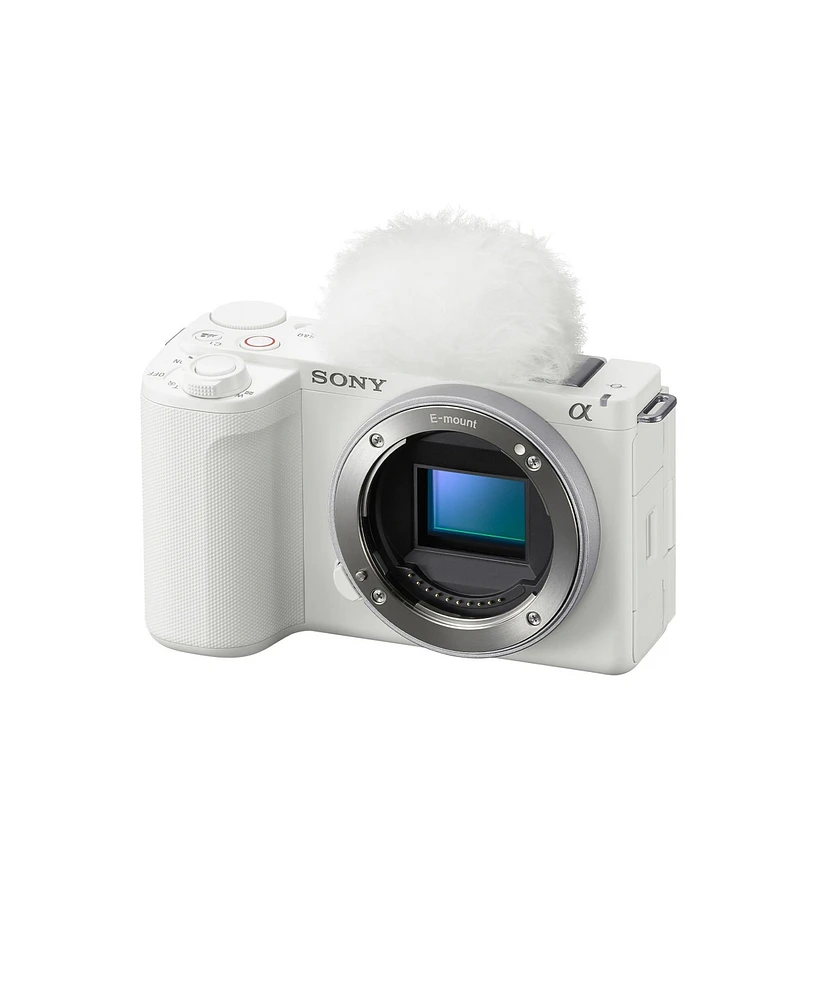 Sony Alpha ZVE10 Ii | Aps-c Interchangeable Lens Mirrorless | Designed for Content Creators | Body Only | White