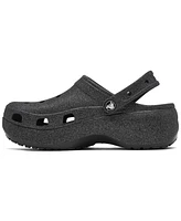 Crocs Women's Classic Platform Glitter Clogs from Finish Line