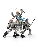 The Loyal Subjects Teenage Mutant Ninja Turtles Bst Axn Idw Comic Black White Sdcc Exclusive Figure Set