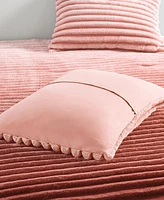 510 Design Avril Fluffy Ribbed Plush -Pc. Comforter Set