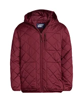 Lands' End Men's FeatherFree Insulated Diamond Quilted Hoodie Jacket