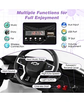 Gymax 12V Kids Ride On Car Chevrolet Tahoe Electric Truck Suv Remote w/ Light & Music