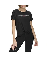 Tommy Hilfiger Women's Knot Front Logo T-Shirt