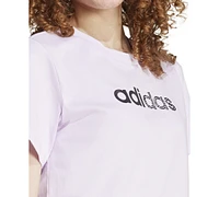 adidas Women's Cotton Holiday Graphic Crewneck Tee