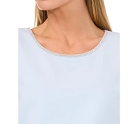 CeCe Women's Embellished Sleeveless Top