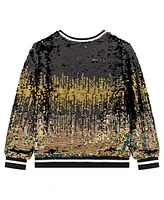 Guess Big Girl Full Sequin Long Sleeve Top