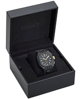 Versace Men's Swiss Chronograph Silicone Strap Watch 44mm