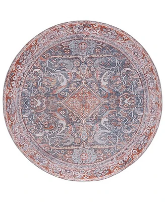 Safavieh Tucson Washable TSN125F 6'x6' Round Area Rug