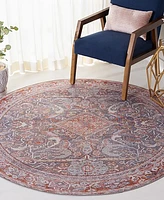 Safavieh Tucson Washable TSN125F 6'x6' Round Area Rug