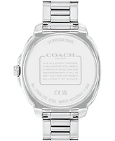 Coach Women's Kitt Silver Stainless Steel Bracelet Watch 38mm