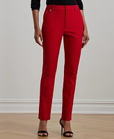 Lauren Ralph Women's Double-Faced Stretch Cotton Pants