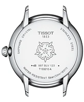 Tissot Women's Swiss Odaci-t Diamond (1/20 ct. t.w.) Blue Leather Strap Watch 33mm