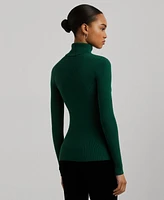 Lauren Ralph Women's Ribbed Turtleneck Sweater