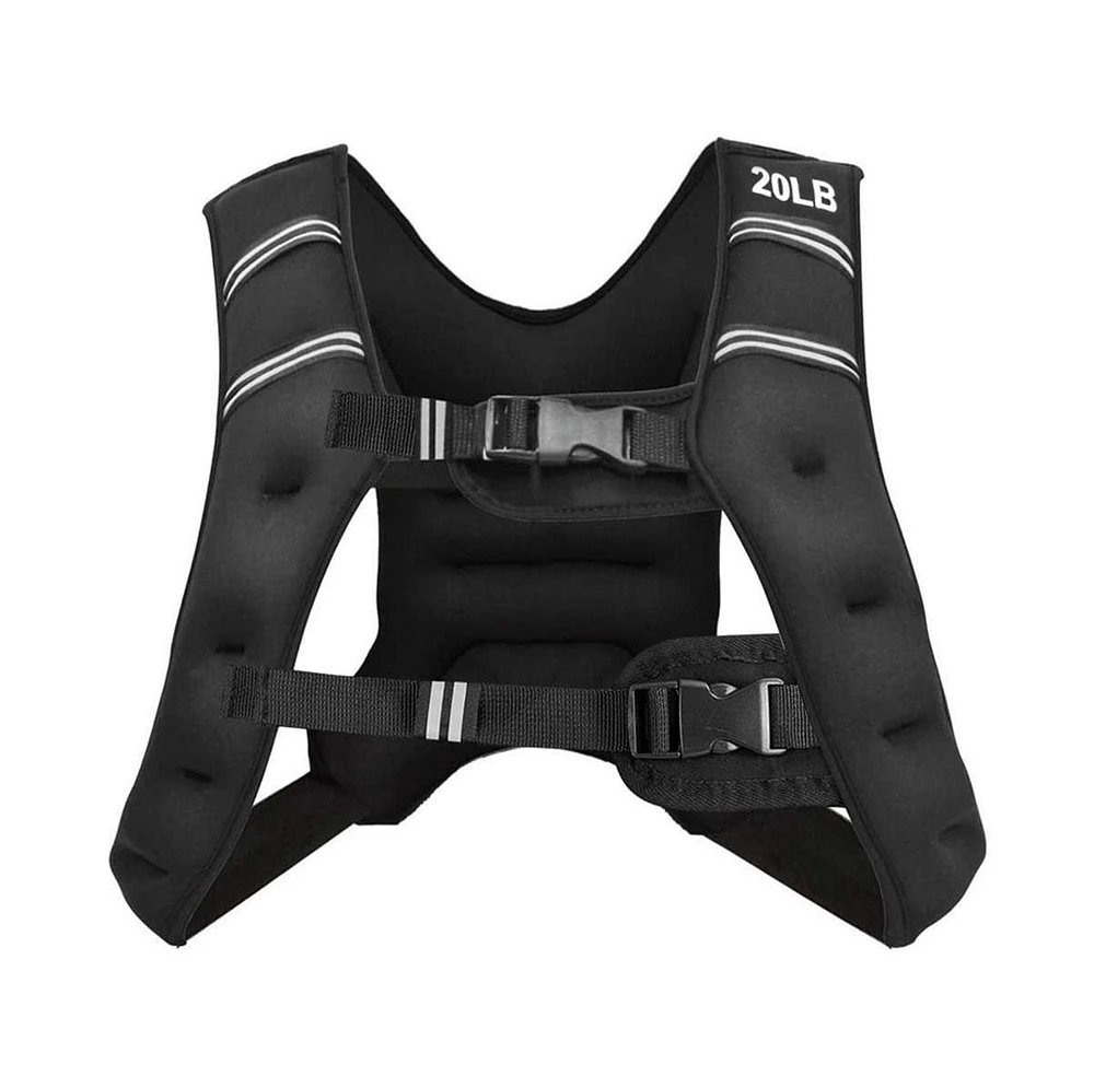 Sugift Training Weight Vest Workout Equipment with Adjustable Buckles and Mesh Bag-20 lbs