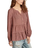 Lucky Brand Women's Tiered Babydoll Shirt