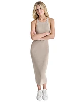 Dkny Jeans Women's Ribbed Knit Sleeveless Bodycon Dress