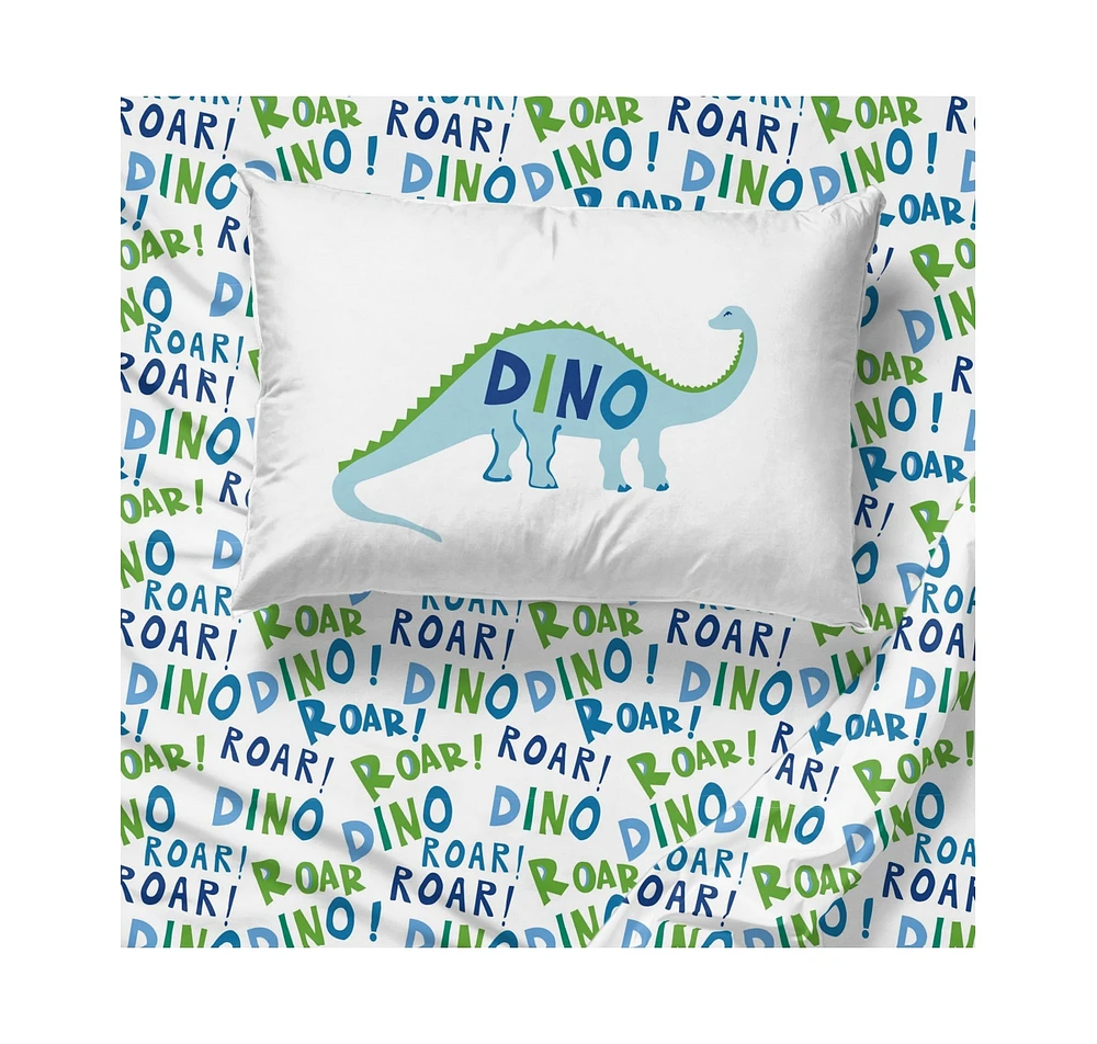 Sunny Side Up Dino Roar Sheet Set